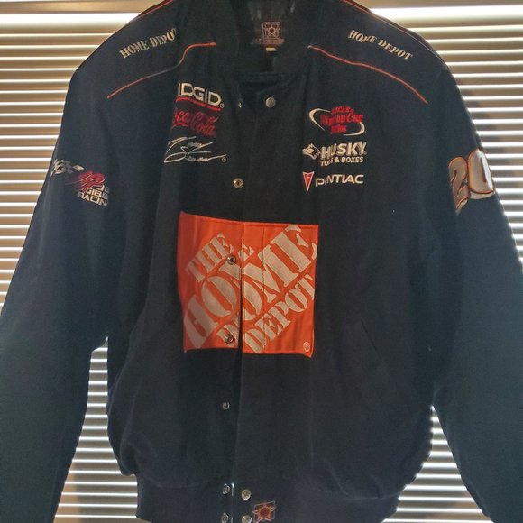 Vintage Tony Stewart NASCAR Home Depot Logo Jacket - Picture 1 of 5